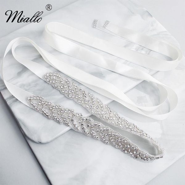 wedding sashes miallo fashion silver flowers austrian crystal sash women bridal rhinestone belt for bride dress jewelry accessories, White
wedding sashes miallo fashion silver flowers austrian crystal sash women bridal rhinestone belt for bride dress jewelry accessories, White