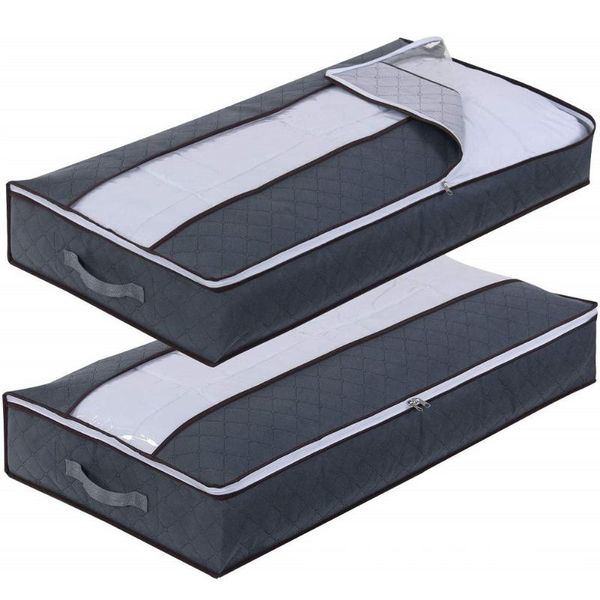 clothing & wardrobe storage 2pcs zipper breathable anti dust foldable home bedroom quilt blankets clear window underbed bag large capacity
clothing & wardrobe storage 2pcs zipper breathable anti dust foldable home bedroom quilt blankets clear window underbed bag large capacity