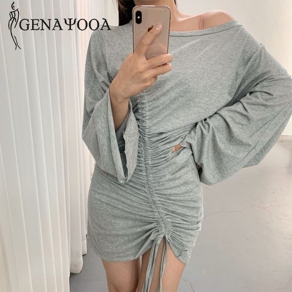 genayooa korean women drawstring bodycon dresses long sleeve party dress elegant streetwear night club autumn 210417, Black;gray
genayooa korean women drawstring bodycon dresses long sleeve party dress elegant streetwear night club autumn 210417, Black;gray