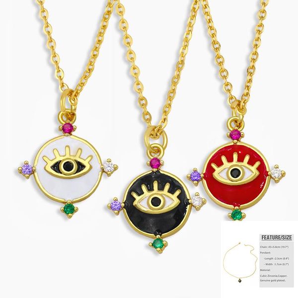 chains micro inlaid color zircon evil eyes necklace for women 2021 trend oil drop vintage punk bohemian turkish clavicle chain jewelry, Silver
chains micro inlaid color zircon evil eyes necklace for women 2021 trend oil drop vintage punk bohemian turkish clavicle chain jewelry, Silver