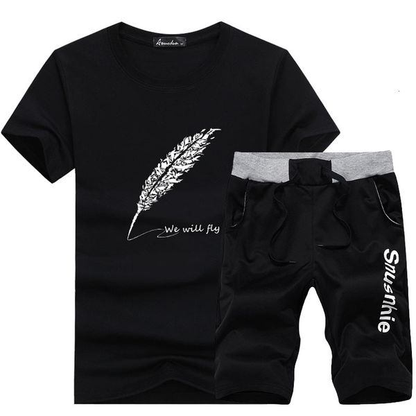 men's tracksuits casual set short sleeve tracksuit men 2021 summer slim sportswear t-shirts two pieces mens suits print clothing 5, Gray
men's tracksuits casual set short sleeve tracksuit men 2021 summer slim sportswear t-shirts two pieces mens suits print clothing 5, Gray