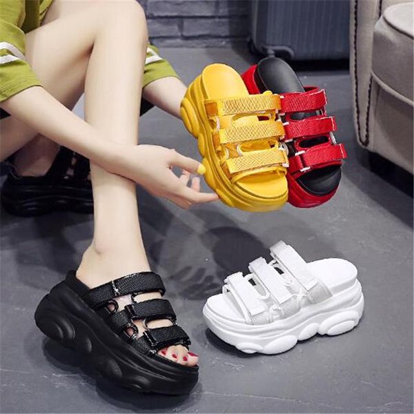 slippers fashion triple buckle women platform 2021 summer women's chunky outdoor sport slides sweet cute girl 9cm wedge shoes, Black
slippers fashion triple buckle women platform 2021 summer women's chunky outdoor sport slides sweet cute girl 9cm wedge shoes, Black
