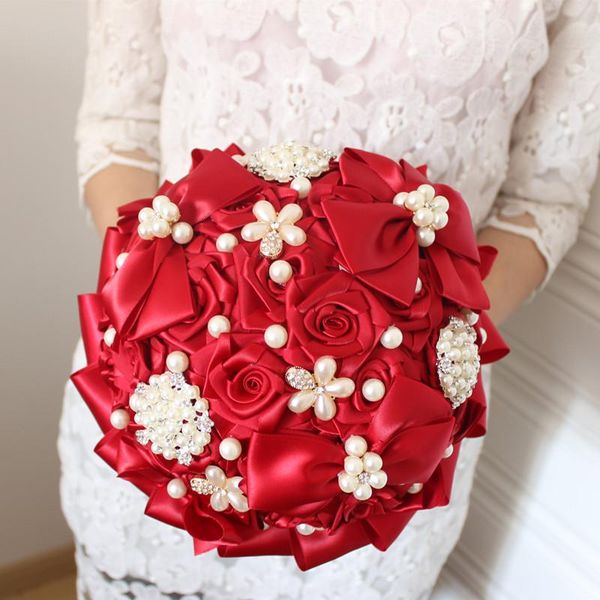 bridal bouquets red roses pearl wedding artificial flower bouquet romantic bling brides ramo de novia decorative flowers & wreaths
bridal bouquets red roses pearl wedding artificial flower bouquet romantic bling brides ramo de novia decorative flowers & wreaths