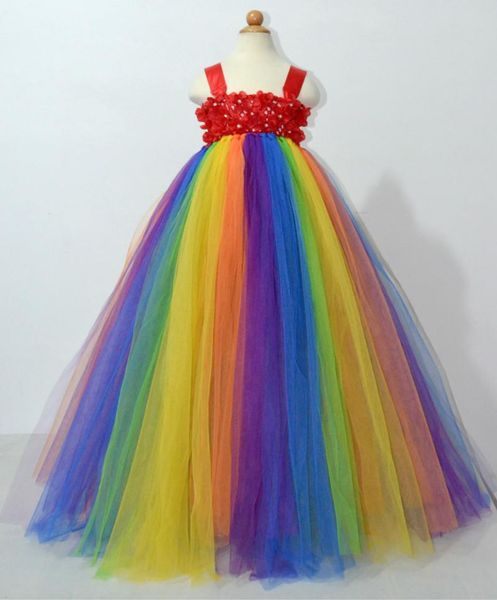 girl's dresses rainbow color girls flowers long tutu dress kids fluffy crochet tulle tutus ball gown with ribbon bow children party clo, Red;yellow
girl's dresses rainbow color girls flowers long tutu dress kids fluffy crochet tulle tutus ball gown with ribbon bow children party clo, Red;yellow