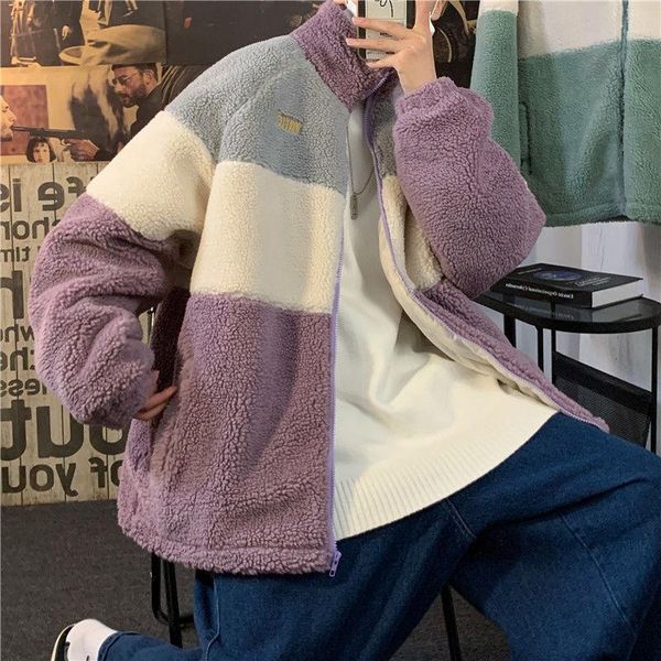 men's jackets pr 2021 loose contrast color altai velvet grain quilted jacket streetwear hip hop hooded coats male casual, Black;brown
men's jackets pr 2021 loose contrast color altai velvet grain quilted jacket streetwear hip hop hooded coats male casual, Black;brown