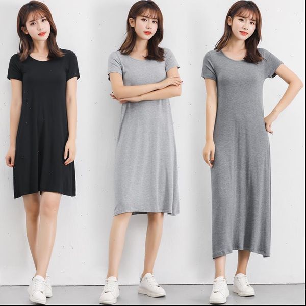 summer plus size sleepshirt womens sleepwears nightgown soft modal cotton nightdress short sleeve o neck collar home sleep dress, Black;red
summer plus size sleepshirt womens sleepwears nightgown soft modal cotton nightdress short sleeve o neck collar home sleep dress, Black;red