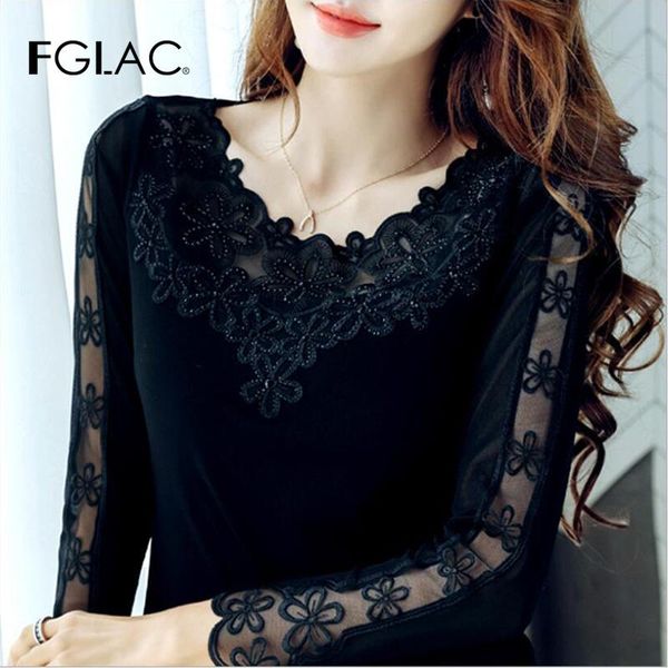 women's blouses & shirts blusas mujer de moda 2021 autumn long sleeve blouse women hollow out lace plus size and shirt, White
women's blouses & shirts blusas mujer de moda 2021 autumn long sleeve blouse women hollow out lace plus size and shirt, White