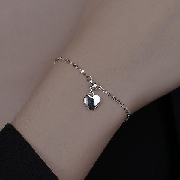 link, chain lip bracelet for women 2021 trend heart shape copper pendant design stitching girlfriends elegant, Black
link, chain lip bracelet for women 2021 trend heart shape copper pendant design stitching girlfriends elegant, Black