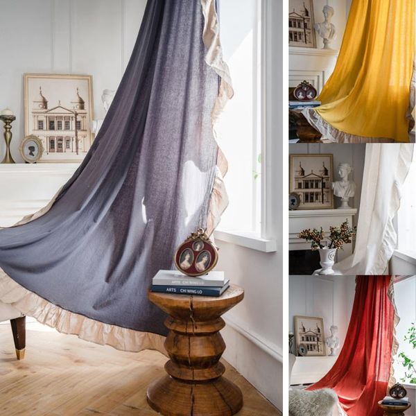 curtain & drapes ruffle curtains cotton linen half blackout finished for living bedroom french window door treatment home decor
curtain & drapes ruffle curtains cotton linen half blackout finished for living bedroom french window door treatment home decor