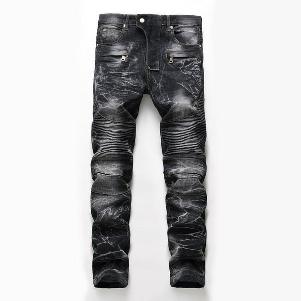 2021 mens jeans men jean hip hop street trend zipper chain decoration ripped rips stretch black fashion slim fit washed motocycle denim, Blue
2021 mens jeans men jean hip hop street trend zipper chain decoration ripped rips stretch black fashion slim fit washed motocycle denim, Blue