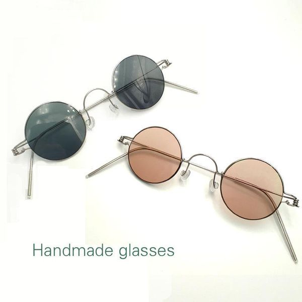 handmade custom screwless vintage small round diameter 30mm 32mm 34mm prescription optical glasses forbrown dark green lenses fashion sungla, Black
handmade custom screwless vintage small round diameter 30mm 32mm 34mm prescription optical glasses forbrown dark green lenses fashion sungla, Black