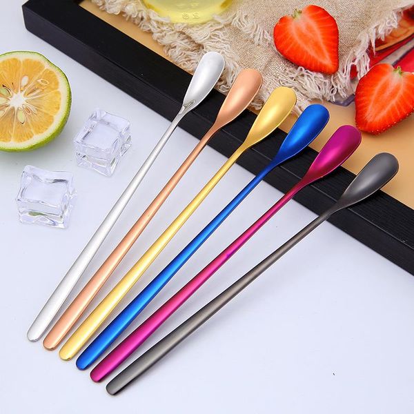 spoons 304 stainless steel mixing spoon creative long handle thickened small cold drink bar coffee ice
spoons 304 stainless steel mixing spoon creative long handle thickened small cold drink bar coffee ice
