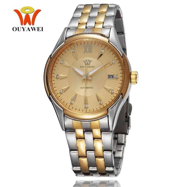 automatic self winding mechanical men's watches complete steel tape luxury gold classic calendar relief gifts, Slivery;brown
automatic self winding mechanical men's watches complete steel tape luxury gold classic calendar relief gifts, Slivery;brown