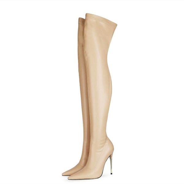boots nude casual women shoes winter stiletto stretch pu upper over knee high big size 47, Black
boots nude casual women shoes winter stiletto stretch pu upper over knee high big size 47, Black