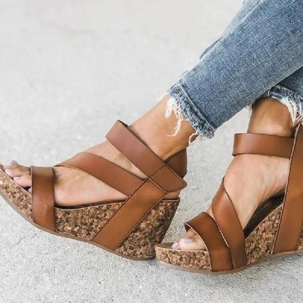 summer women wedges platform sandals gladiator high heels open toe ladies beach shoes roman ankle strap zapatos mujer, Black
summer women wedges platform sandals gladiator high heels open toe ladies beach shoes roman ankle strap zapatos mujer, Black