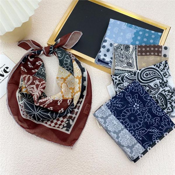 scarves 29colors small square scarf for ladies cotton linen cashew nut stitching printing female autumn headband korean decorative, Blue;gray
scarves 29colors small square scarf for ladies cotton linen cashew nut stitching printing female autumn headband korean decorative, Blue;gray