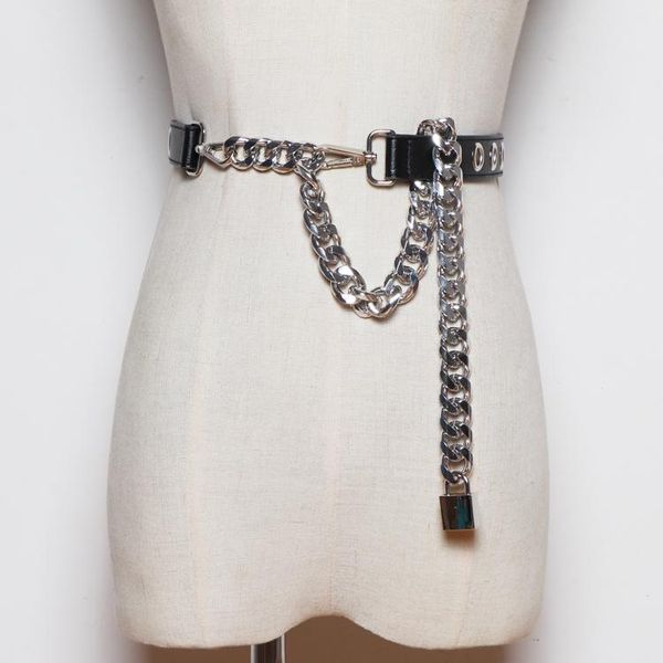 belts punk fashion women pu waist belt designer luxury wide lock chain strap dress coat sweater corset adjustable plus size, Black;brown
belts punk fashion women pu waist belt designer luxury wide lock chain strap dress coat sweater corset adjustable plus size, Black;brown