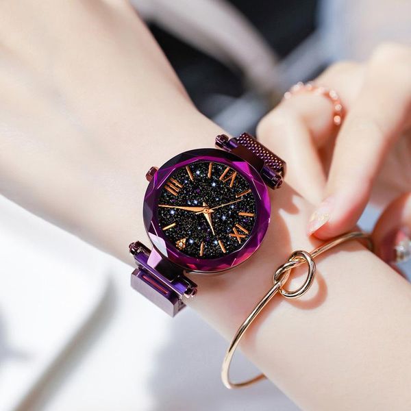 wristwatches women starry sky watches black magnetic mesh band stainless steel quartz wristwatch ladies female roman number diamond watch, Slivery;brown
wristwatches women starry sky watches black magnetic mesh band stainless steel quartz wristwatch ladies female roman number diamond watch, Slivery;brown