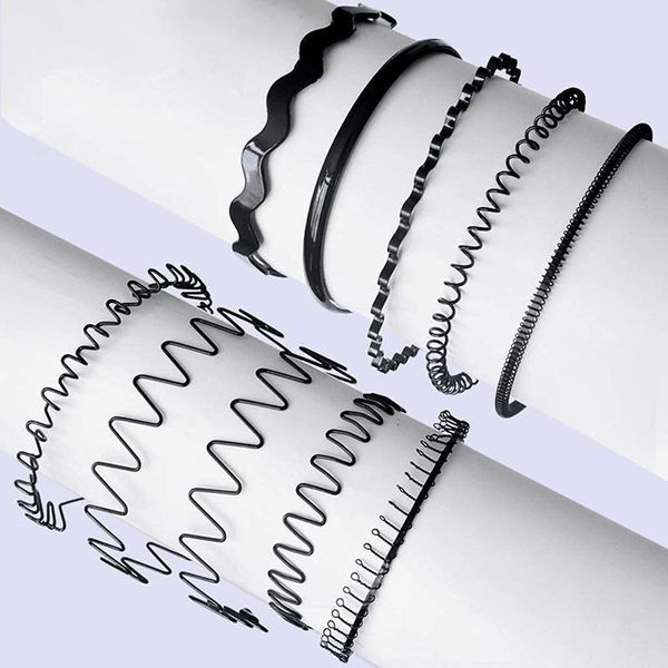 hair clips & barrettes 6/10pcs non-slip multi-style black metal hoop wavy spring wave band wash face sport fashion accessories, Golden;silver
hair clips & barrettes 6/10pcs non-slip multi-style black metal hoop wavy spring wave band wash face sport fashion accessories, Golden;silver