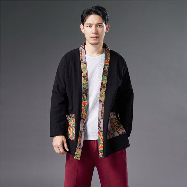jackets chine cotton linen long sleeved cardigan summer loose cloak men's national style leisure short windbreaker coat men, Black;brown
jackets chine cotton linen long sleeved cardigan summer loose cloak men's national style leisure short windbreaker coat men, Black;brown