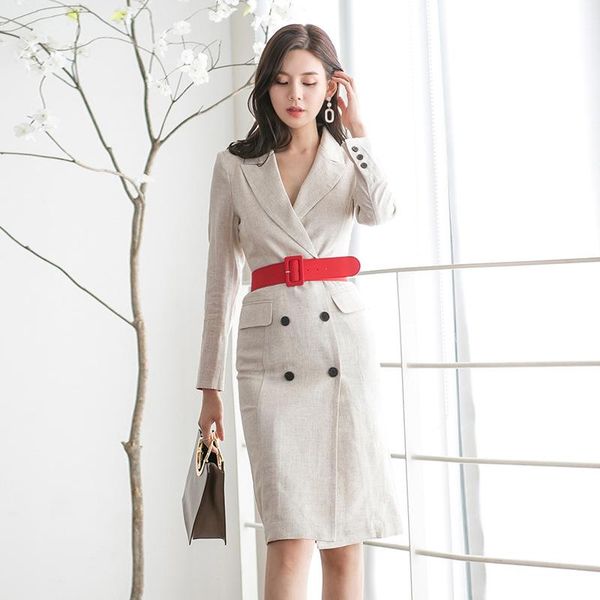 casual dresses arrival women double-breasted formal dress fashion elegant temperament slim solid sash pencil, Black;gray
casual dresses arrival women double-breasted formal dress fashion elegant temperament slim solid sash pencil, Black;gray