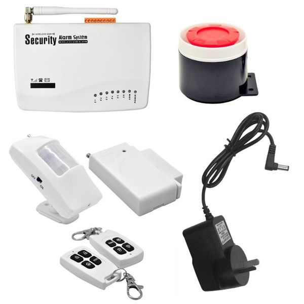 wireless gsm home security burglar alarm system auto dialler sms sim call 433mhz frequency support remote control systems
wireless gsm home security burglar alarm system auto dialler sms sim call 433mhz frequency support remote control systems