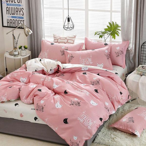 bedding sets cartoon cats polyester set 3/4pcs twin double full duvet cover flat bed sheet pillowcase linen bedroom bedclothes
bedding sets cartoon cats polyester set 3/4pcs twin double full duvet cover flat bed sheet pillowcase linen bedroom bedclothes