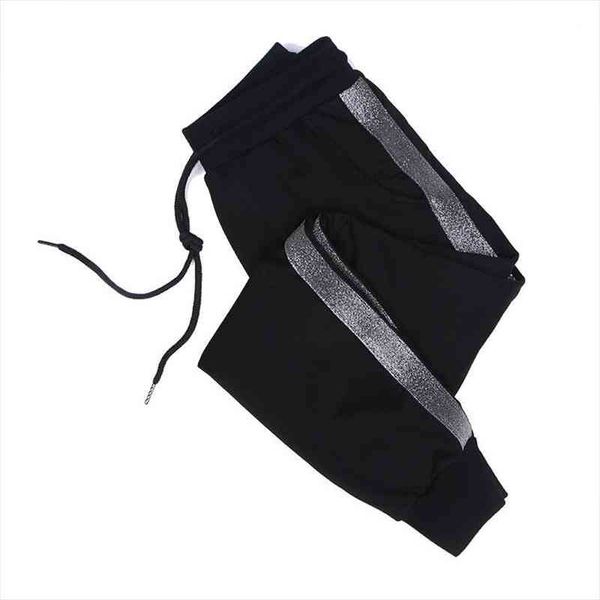 sweatpants women plus size harem pants casual autumn black drawsting elastic waist pants female s-5xl p1033, Black;white
sweatpants women plus size harem pants casual autumn black drawsting elastic waist pants female s-5xl p1033, Black;white