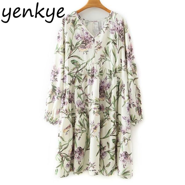 holiday summer dress women vintage floral print female v neck long sleeve a-line loose casual plus size vestido 210514, Black;gray
holiday summer dress women vintage floral print female v neck long sleeve a-line loose casual plus size vestido 210514, Black;gray