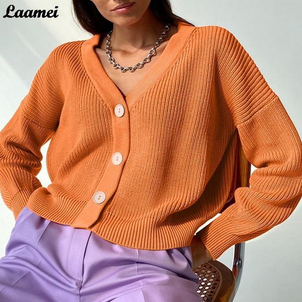 women's knits & tees women knitted cardigans sweater fashion autumn long sleeve loose coat casual button up v neck solid female 2021, White
women's knits & tees women knitted cardigans sweater fashion autumn long sleeve loose coat casual button up v neck solid female 2021, White