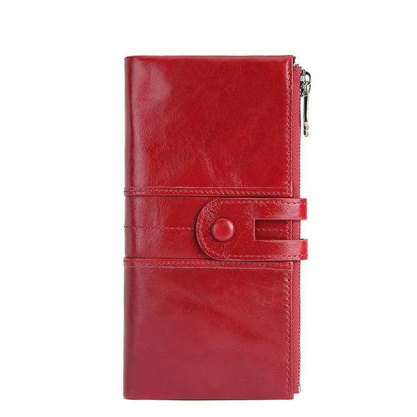 wallets fashion 2021 genuine leather women solid female purse long soft womens wallet coin pocket card holder cartera mujer, Red;black
wallets fashion 2021 genuine leather women solid female purse long soft womens wallet coin pocket card holder cartera mujer, Red;black
