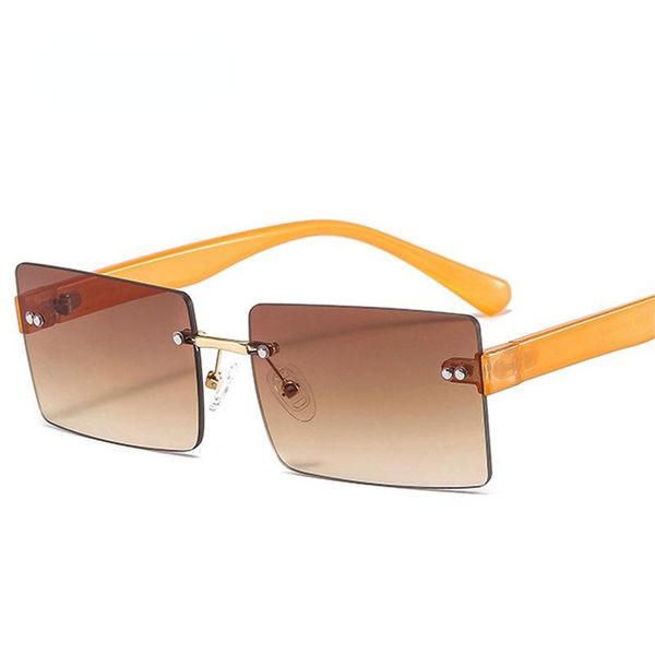 sunglasses fashion small rectangle women retro rimless clear ocean gradient lens eyewear shades uv400 men sun glasses, White;black
sunglasses fashion small rectangle women retro rimless clear ocean gradient lens eyewear shades uv400 men sun glasses, White;black
