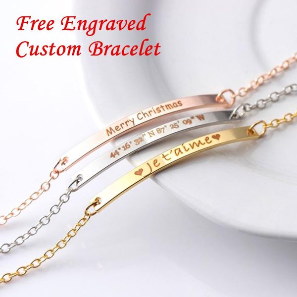 fashion diy custom engraved name date bar charm bracelet bangle personalized lover link birthday gift shellhard, Black
fashion diy custom engraved name date bar charm bracelet bangle personalized lover link birthday gift shellhard, Black