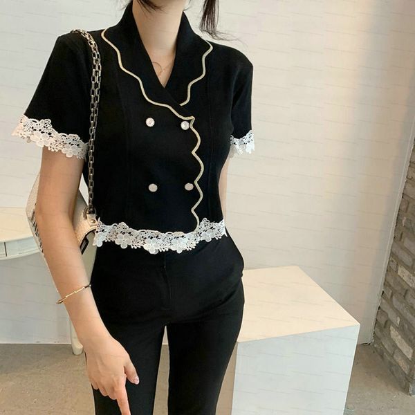 summer black soft casual outwear knitted high waist short sleeves ol sweet all match loose femme streetwear sweaters 210421, White
summer black soft casual outwear knitted high waist short sleeves ol sweet all match loose femme streetwear sweaters 210421, White