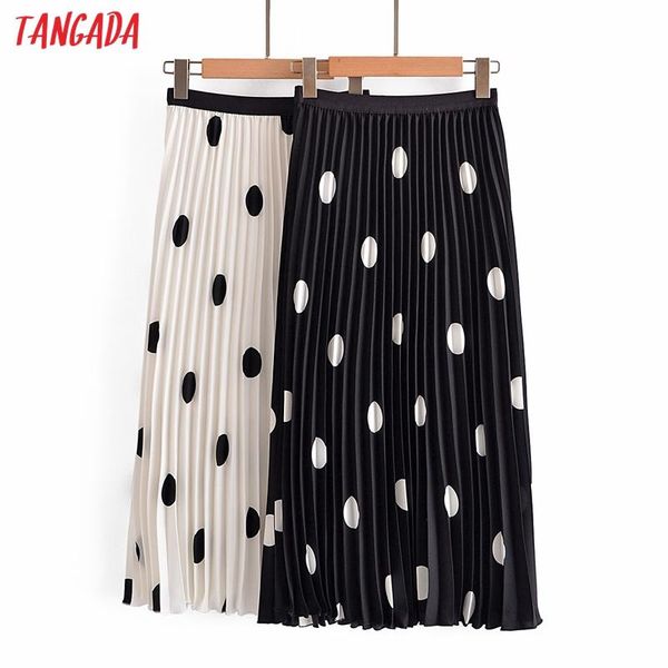 skirts tangada women dots pleated midi skirt faldas mujer vintage strethy waist office ladies elegant chic mid calf dan20, Black
skirts tangada women dots pleated midi skirt faldas mujer vintage strethy waist office ladies elegant chic mid calf dan20, Black