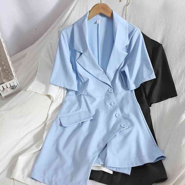 casual dresses fashion single-breasted irregular bag hip short dress office lady temperament suit spring summer solid color women, Black;gray
casual dresses fashion single-breasted irregular bag hip short dress office lady temperament suit spring summer solid color women, Black;gray