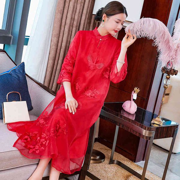 dresses silk spring summer style women luxurious embroidery 3/4 sleeve mid-calf blue white red clothing xxl, Black;gray
dresses silk spring summer style women luxurious embroidery 3/4 sleeve mid-calf blue white red clothing xxl, Black;gray