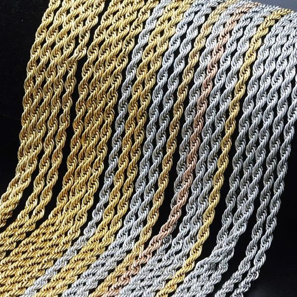 chains stainless steel necklace for men women braided rope chain choker jewelry gold color neck metal gift, Silver
chains stainless steel necklace for men women braided rope chain choker jewelry gold color neck metal gift, Silver