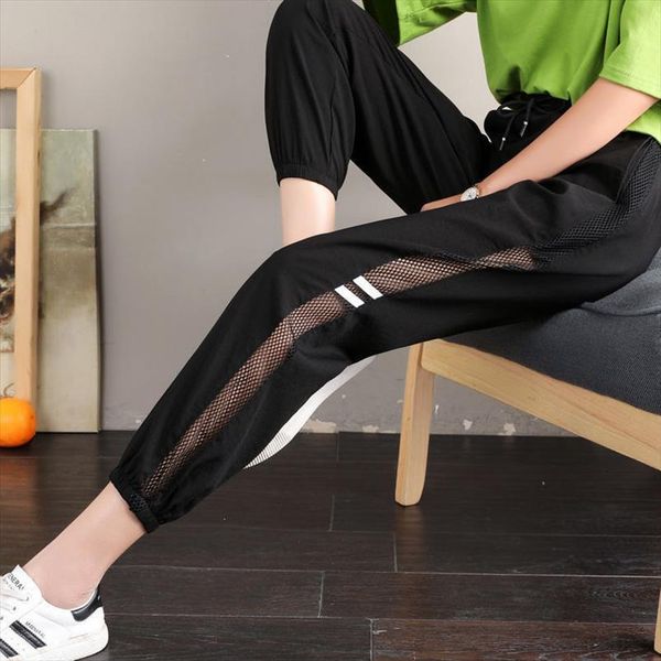 black joggers harem women capri high waist lace cutout summer ankle length for casual loose sweatpants, Black;white
black joggers harem women capri high waist lace cutout summer ankle length for casual loose sweatpants, Black;white