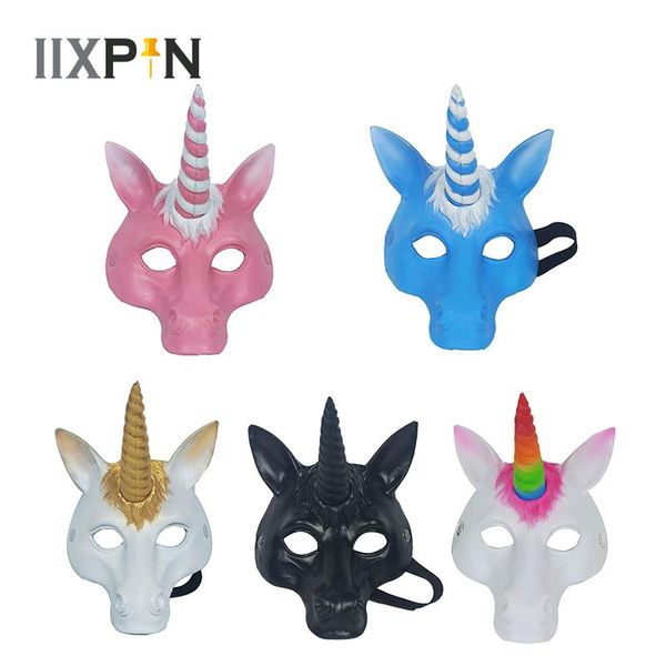 party masks 3d pu foam horse horn mask halloween carnival masquerade novelty accessories face cover children cosplay props
party masks 3d pu foam horse horn mask halloween carnival masquerade novelty accessories face cover children cosplay props