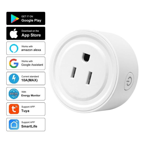 smart power plugs us/usa wifi socket plug 16a 100-240v surge protector voice control timer work with alexa google home smartlife
smart power plugs us/usa wifi socket plug 16a 100-240v surge protector voice control timer work with alexa google home smartlife