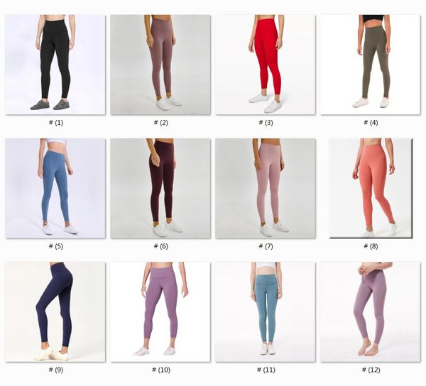 lu solid color women yoga pants high waist sports gym wear leggings elastic fitness lady overall full tights workout s1102, Black;white
lu solid color women yoga pants high waist sports gym wear leggings elastic fitness lady overall full tights workout s1102, Black;white