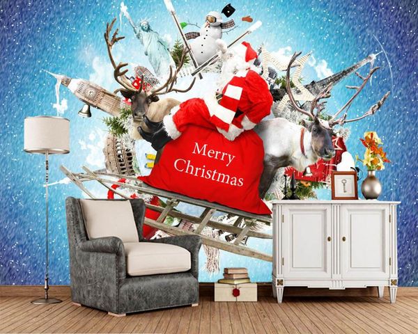 wallpapers papel de parede christmas deer sled santa claus gifts snowmen year wallpaper,living room tv sofa wall kids'room cafe mural
wallpapers papel de parede christmas deer sled santa claus gifts snowmen year wallpaper,living room tv sofa wall kids'room cafe mural