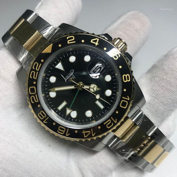 wristwatches gold&silver gmt watch ceramic bezel sapphire glass mechanical automatic movement luxury sports jubilee watches, Slivery;brown
wristwatches gold&silver gmt watch ceramic bezel sapphire glass mechanical automatic movement luxury sports jubilee watches, Slivery;brown