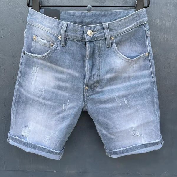 2021 italian european and american fashion men's casual jean shorts, high-grade washing, pure hand grinding, quality optimization lad01, Blue 
2021 italian european and american fashion men's casual jean shorts, high-grade washing, pure hand grinding, quality optimization lad01, Blue