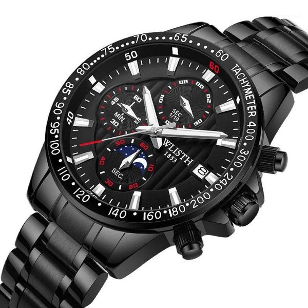 wristwatches 2021fashion business men waterproof quartz wrist watch stainless steel sport clock male multifunction watches, Slivery;brown
wristwatches 2021fashion business men waterproof quartz wrist watch stainless steel sport clock male multifunction watches, Slivery;brown