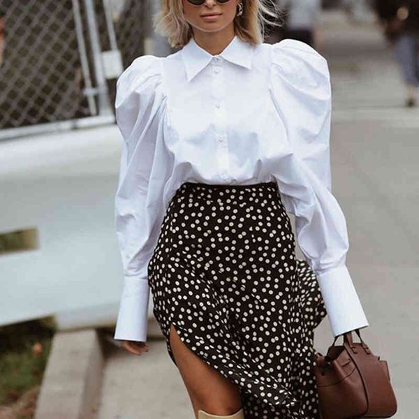 puff long sleeve white solid women shirt turn down collar pleated single-breasted ladies shirts spring fashion vintage 210518
puff long sleeve white solid women shirt turn down collar pleated single-breasted ladies shirts spring fashion vintage 210518