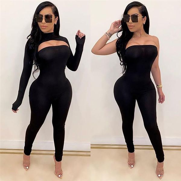 women's jumpsuits & rompers autumn fashion 2 pieces set jumpsuit women off shoulder bodycon long sleeve clubwear skinny female trouser, Black;white
women's jumpsuits & rompers autumn fashion 2 pieces set jumpsuit women off shoulder bodycon long sleeve clubwear skinny female trouser, Black;white