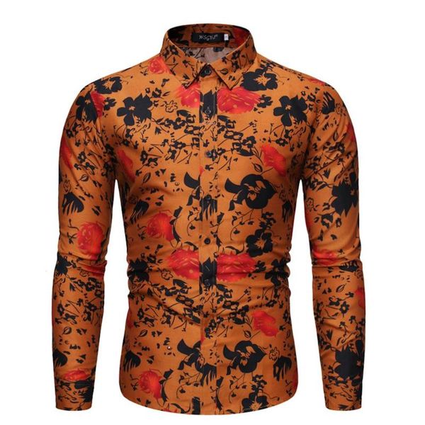 men's casual shirts floral printed man long sleeve button up blouses holiday shirt spring autumn male blouse, White;black
men's casual shirts floral printed man long sleeve button up blouses holiday shirt spring autumn male blouse, White;black