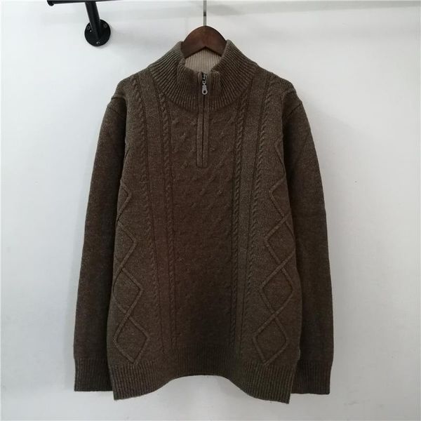 men's sweaters knitted men sweater half zipper pullovers thick winter warm solid clothing long sleeve wool england style casual top, White;black
men's sweaters knitted men sweater half zipper pullovers thick winter warm solid clothing long sleeve wool england style casual top, White;black